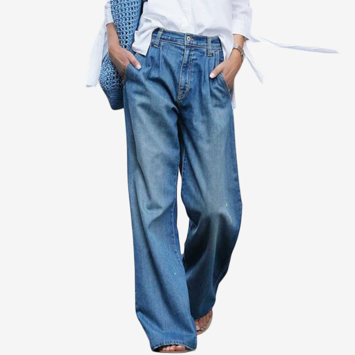 Leora | Jeans a vita larga