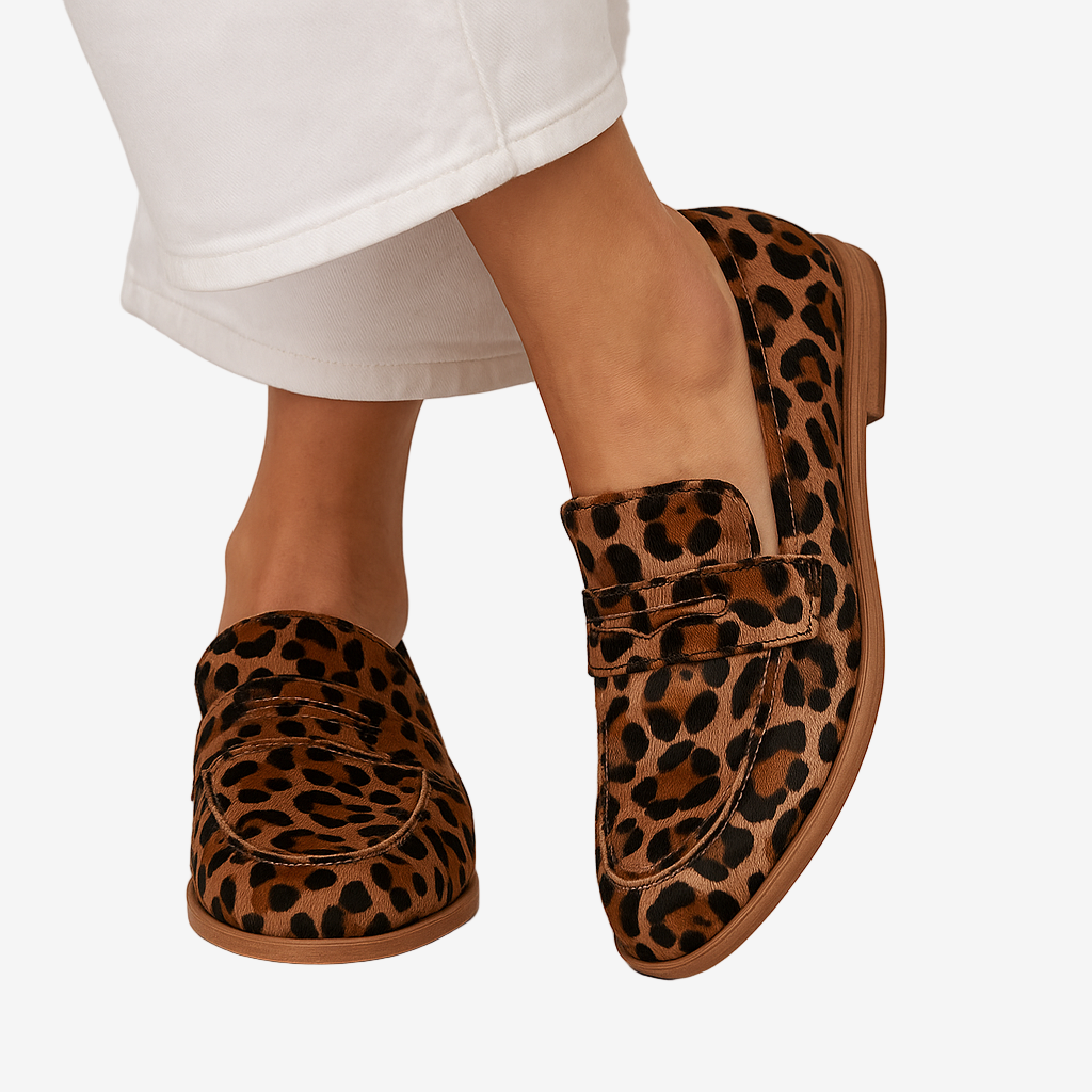 Elaine | Mocassini con stampa leopardata