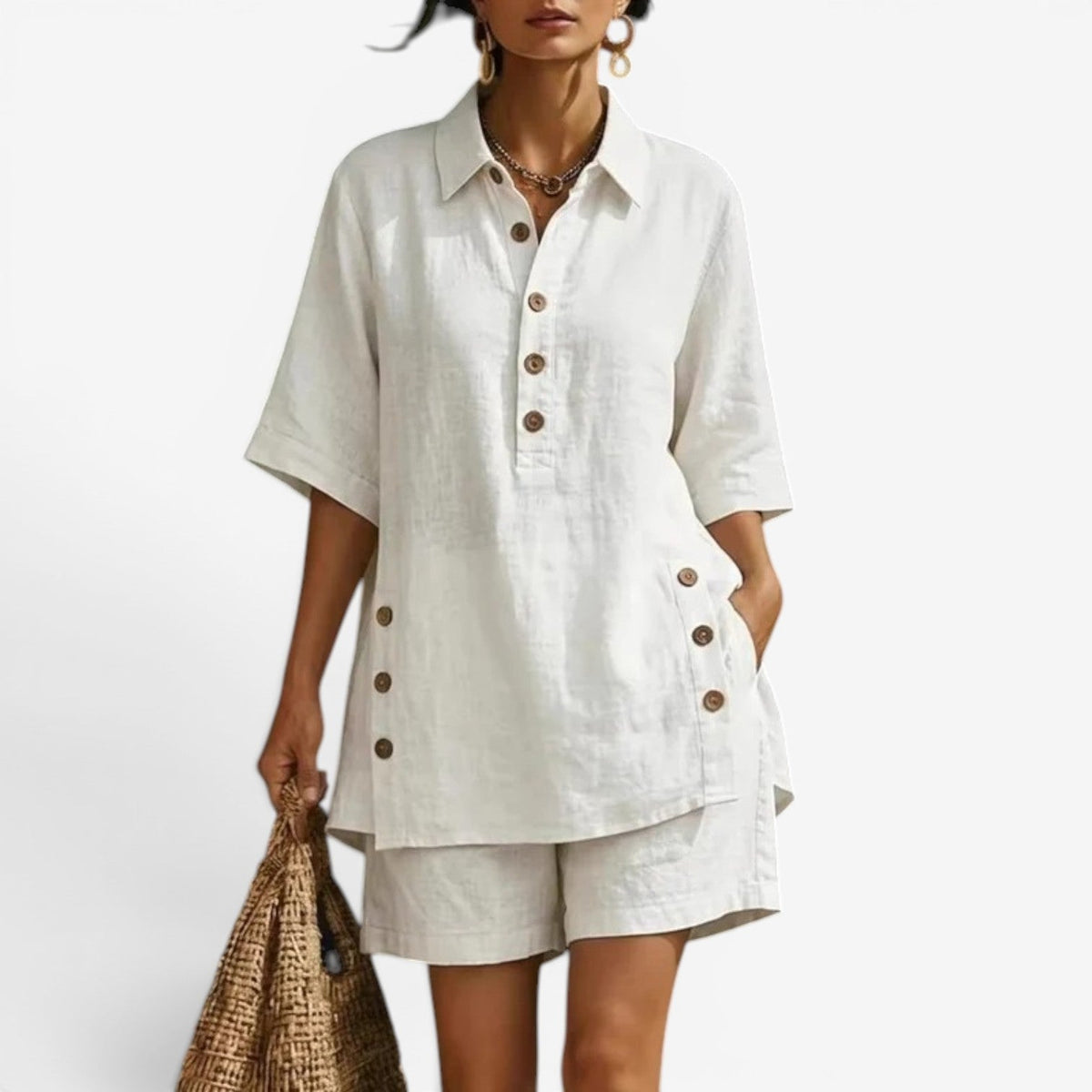 Thalia | Completo camicia e pantaloncini