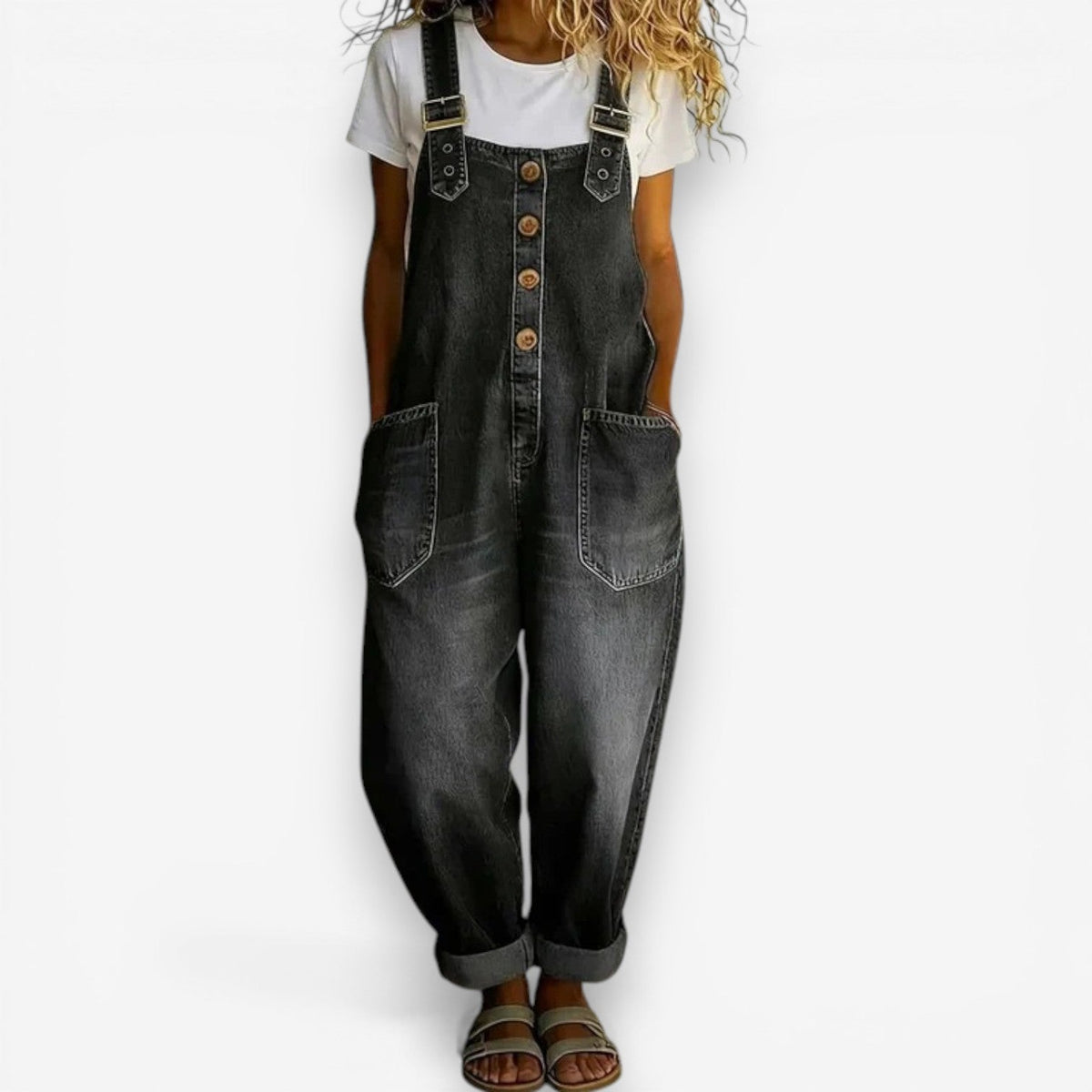 Casey | Salopette ampia denim