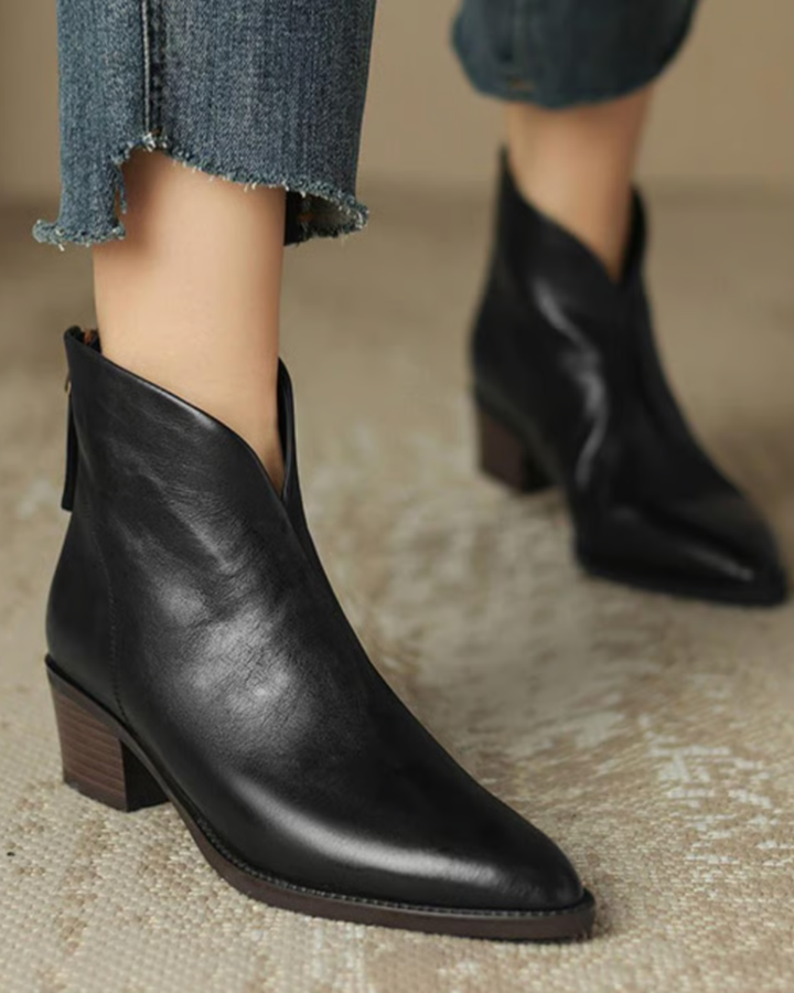 CAMILA | BOTINES DE LUJO CON TACÓN BAJO