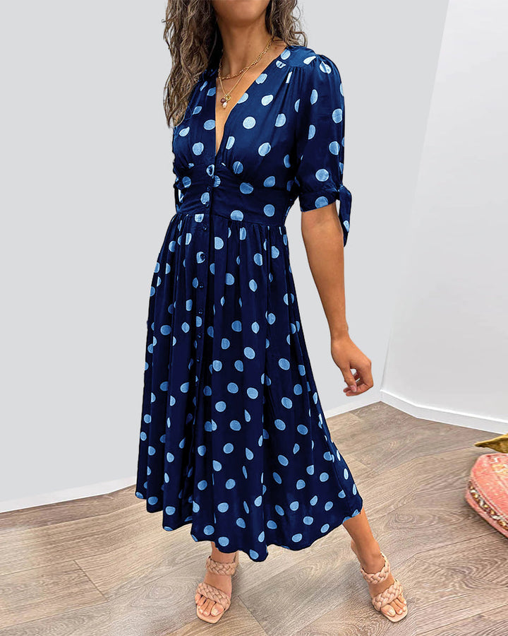 Monique | Vestido Elegante de Lunares