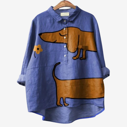 Félicie | Camicia con stampa animalier