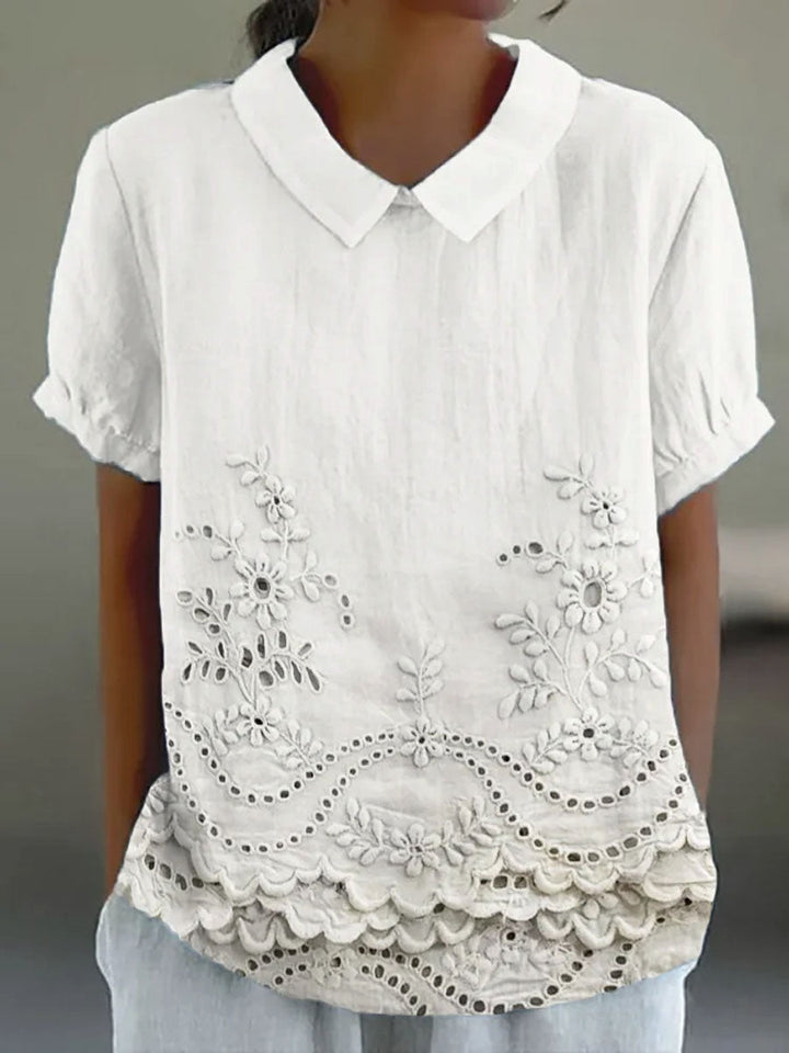 Lily | Camicia con ricami floreali