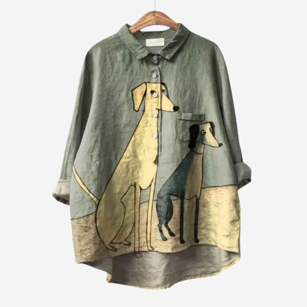 Félicie | Camicia con stampa animalier