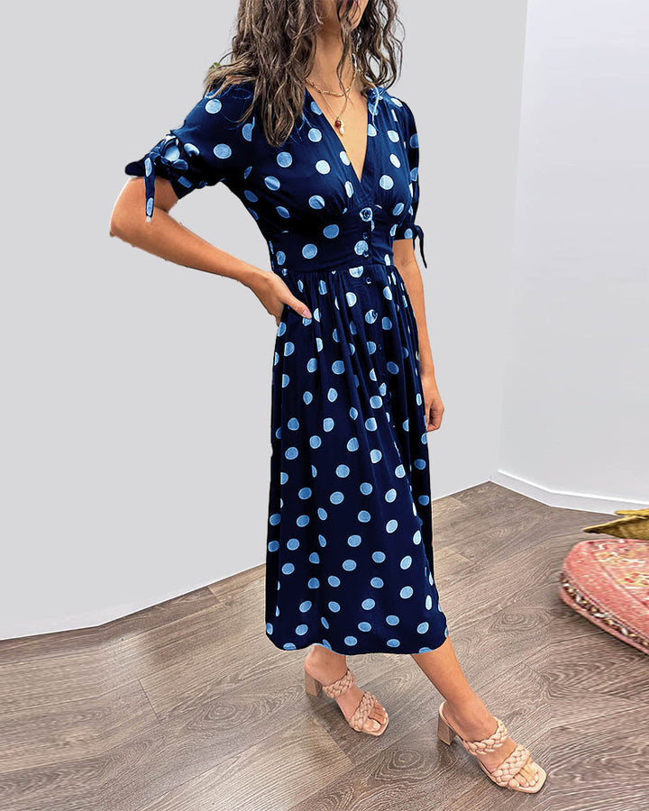Monique | Vestido Elegante de Lunares