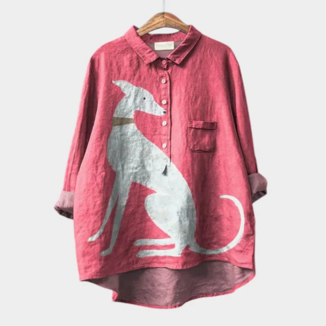 Félicie | Camicia con stampa animalier