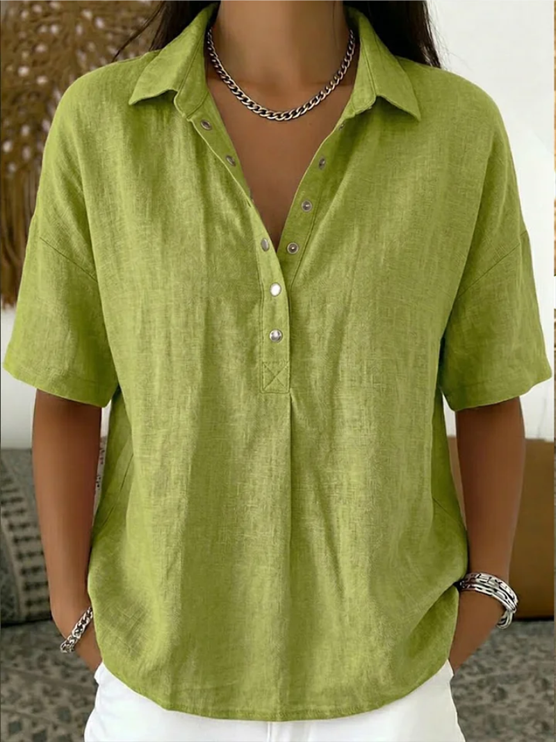Willow | Blusa con cuello y botones