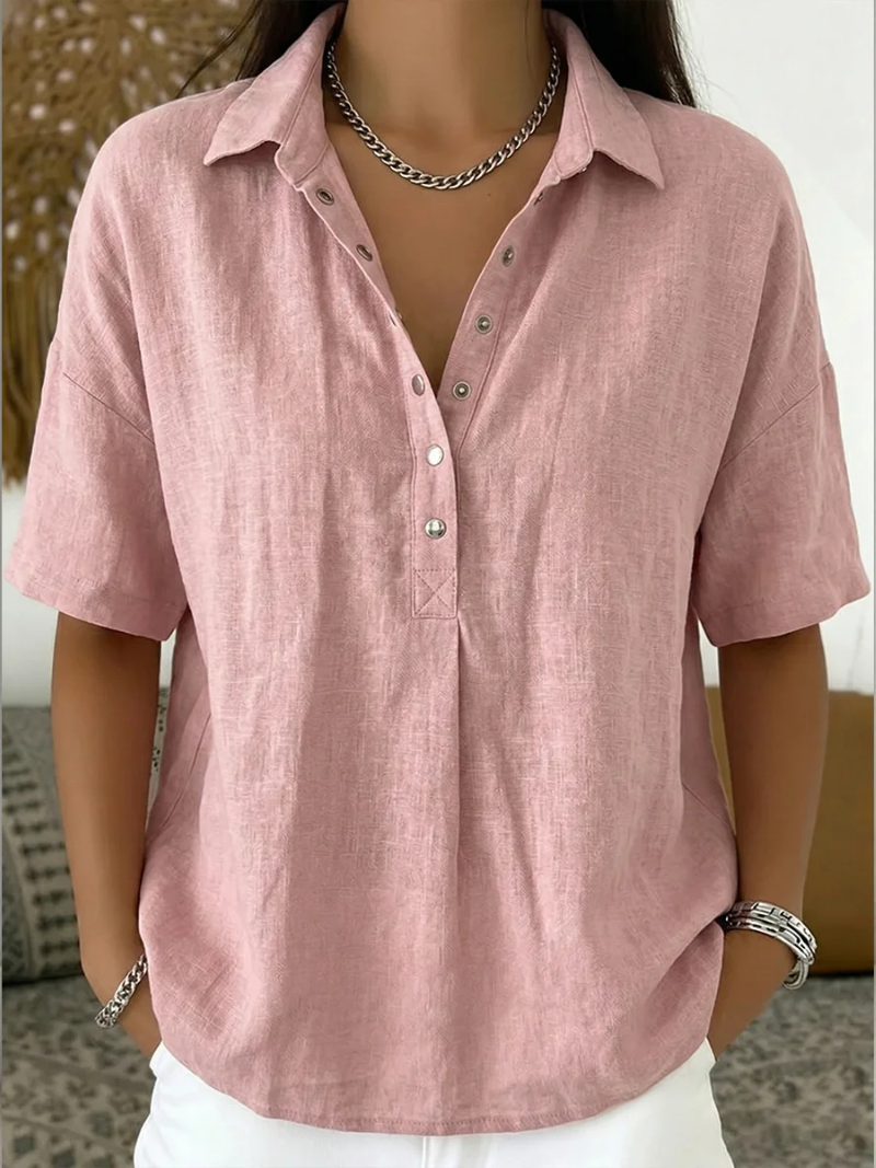 Willow | Blusa con cuello y botones
