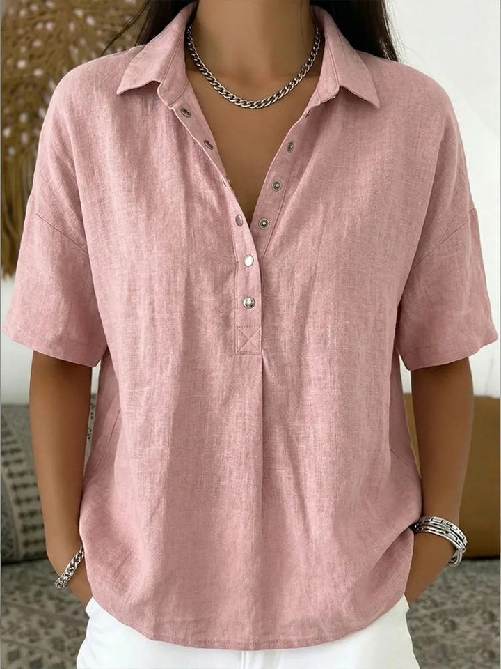 Willow | Blusa con cuello y botones
