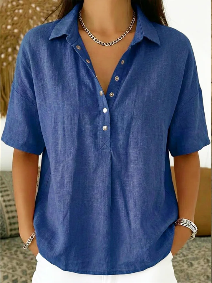 Willow | Blusa con cuello y botones