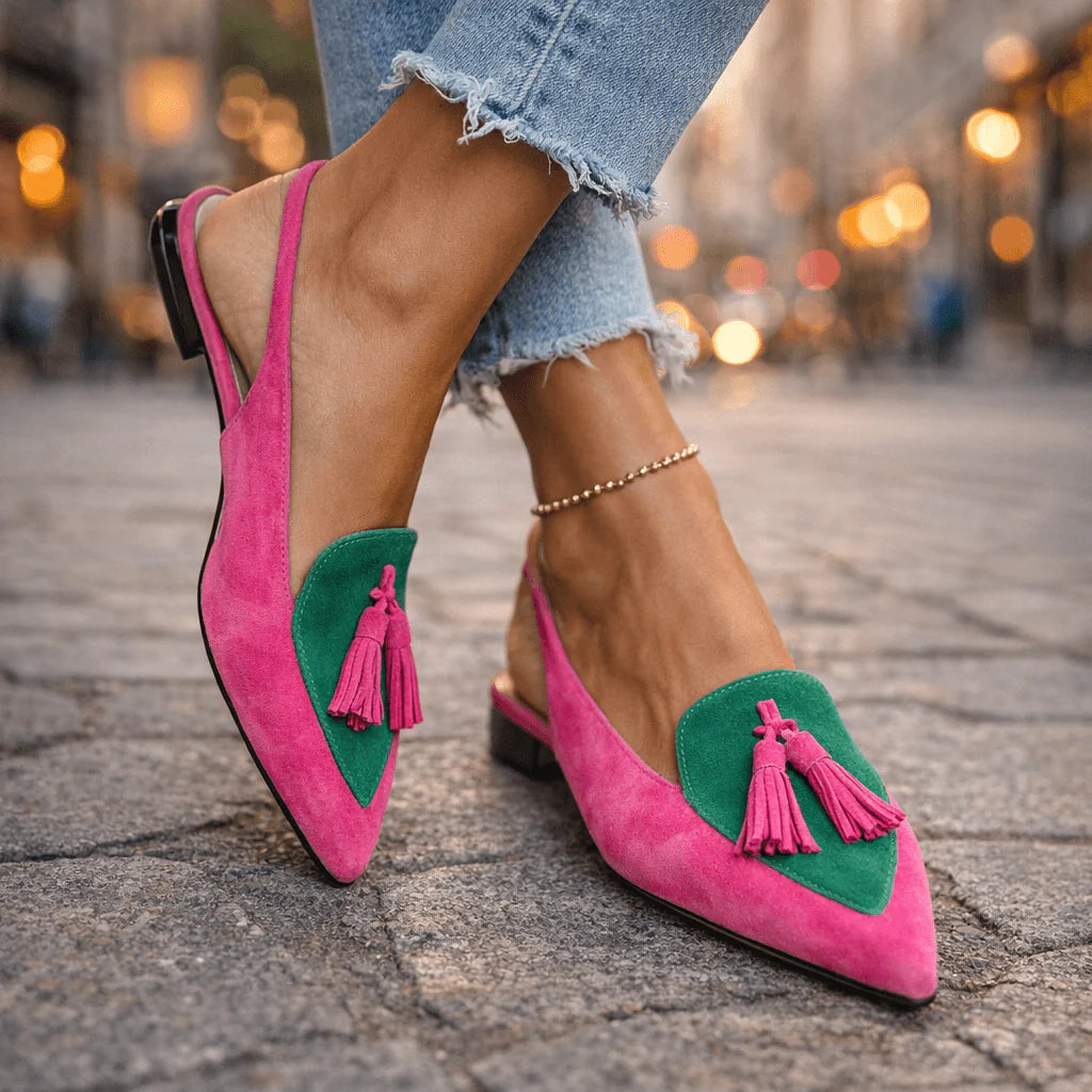Eliza | Sandali con cinturini e nappine