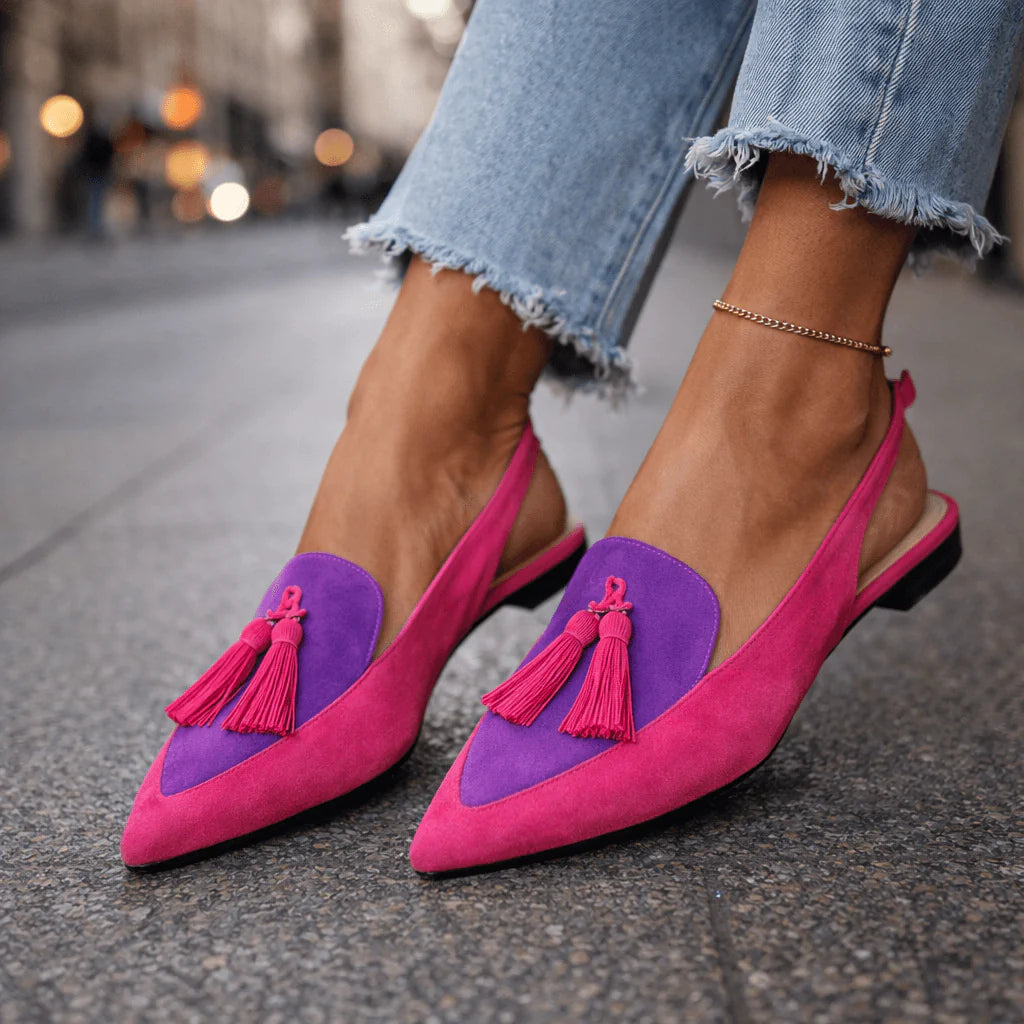 Eliza | Sandali con cinturini e nappine