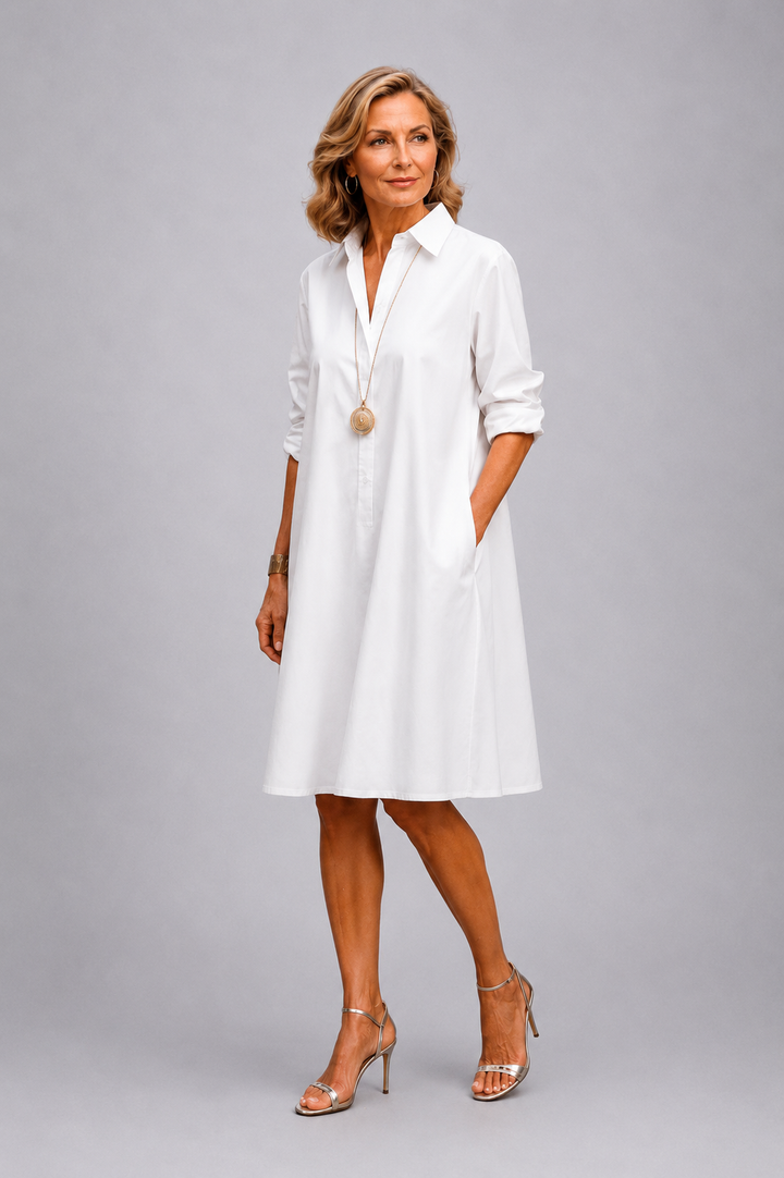 Waltraud | Vestido Midi Elegante para una Elegancia Atemporal