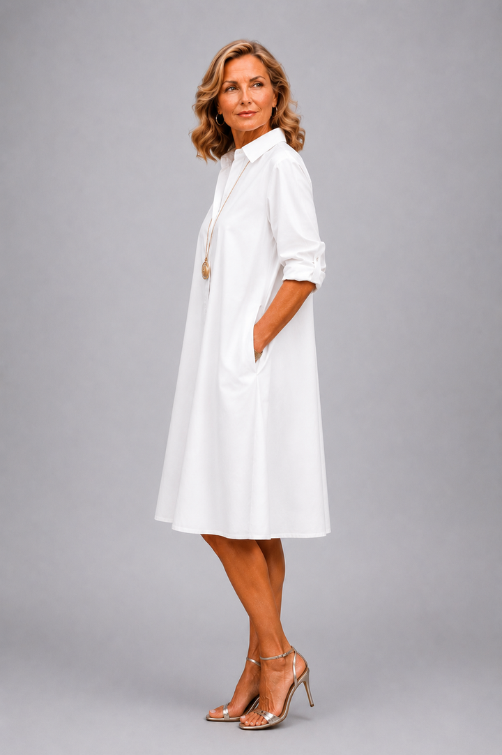 Waltraud | Vestido Midi Elegante para una Elegancia Atemporal