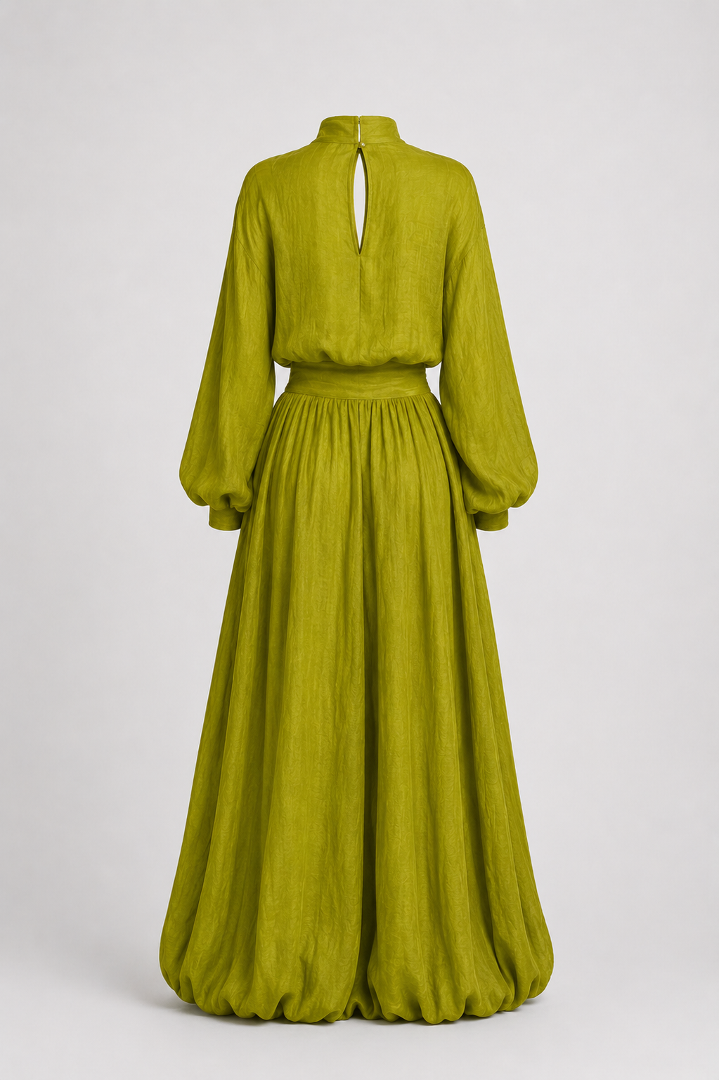 Conjunto de mujer verde en mezcla de algodón y lino