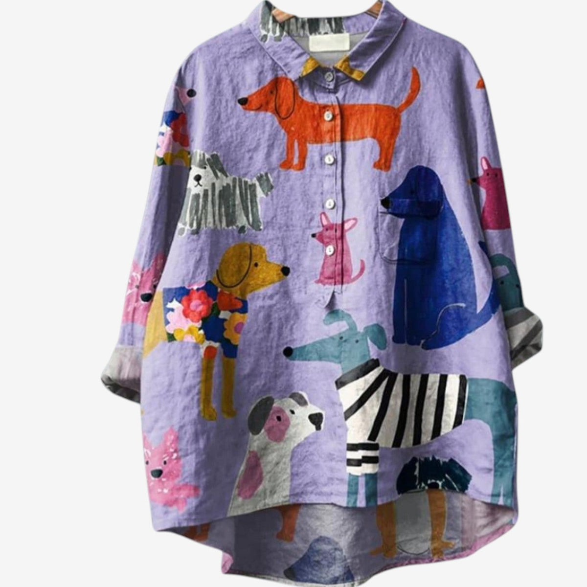 Félicie | Camicia con stampa animalier
