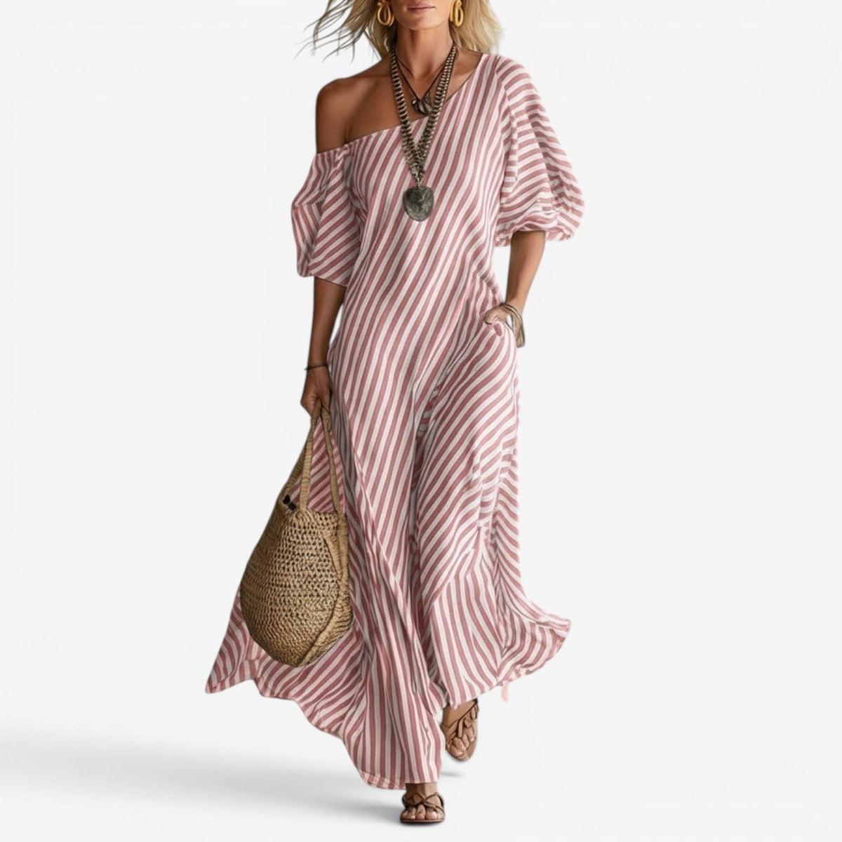 Izzy | Maxi vestito con spalle scoperte