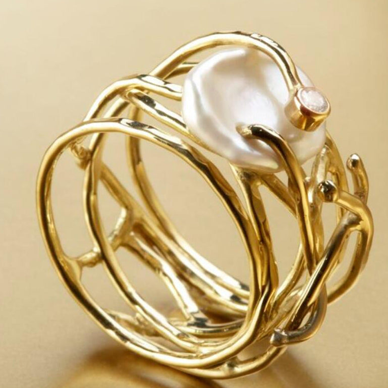 Audrey | Anello con perline