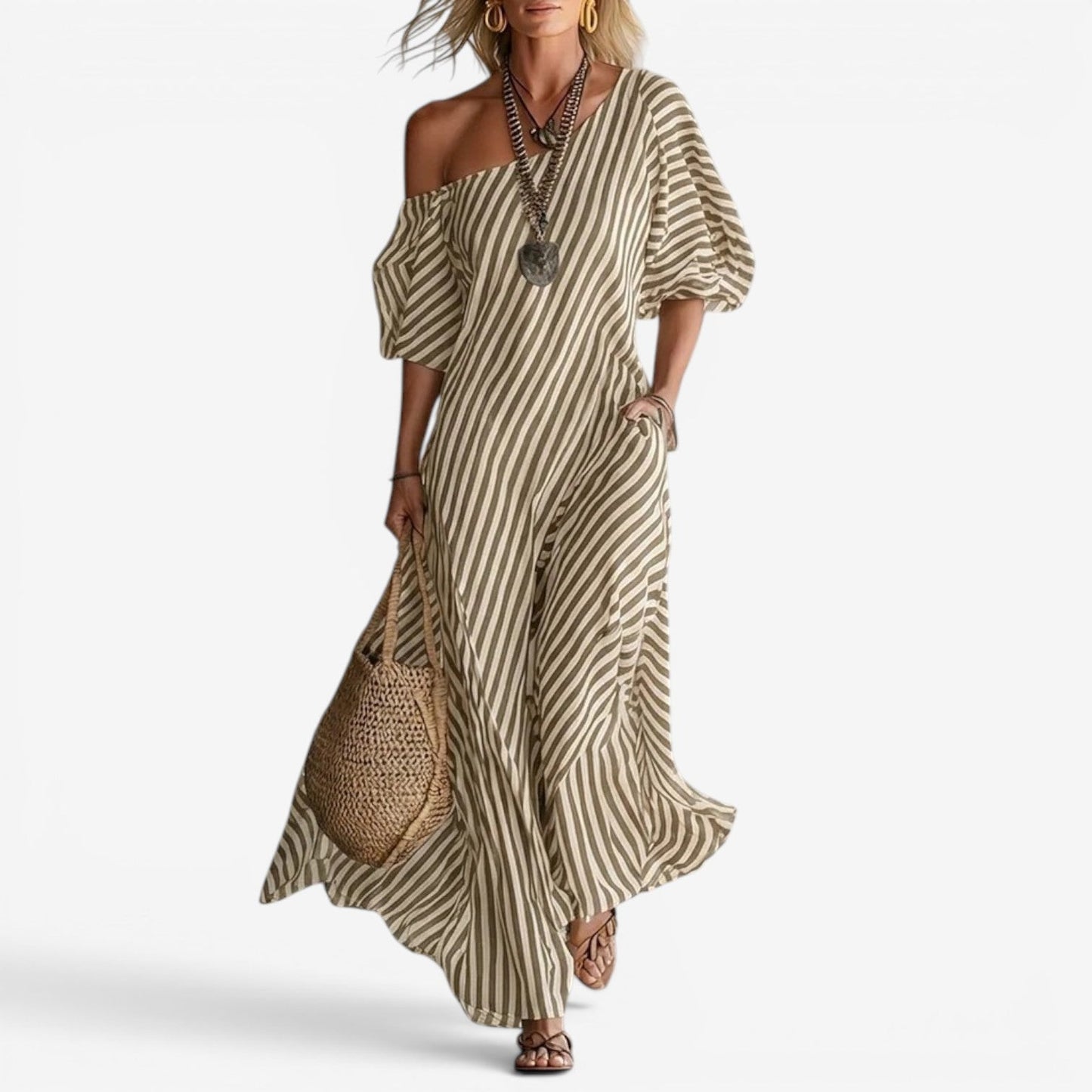 Izzy | Maxi vestito con spalle scoperte