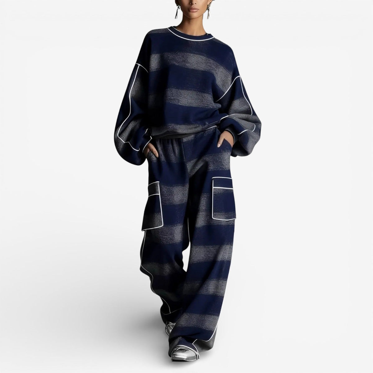 Luana | Duo in maglia a righe