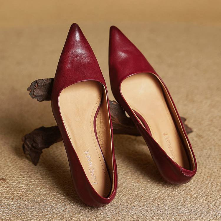 VALERIA | TACONES DE CUERO AUTÉNTICO