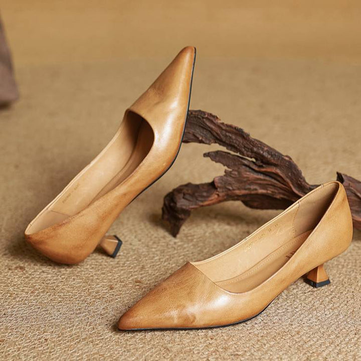 VALERIA | TACONES DE CUERO AUTÉNTICO