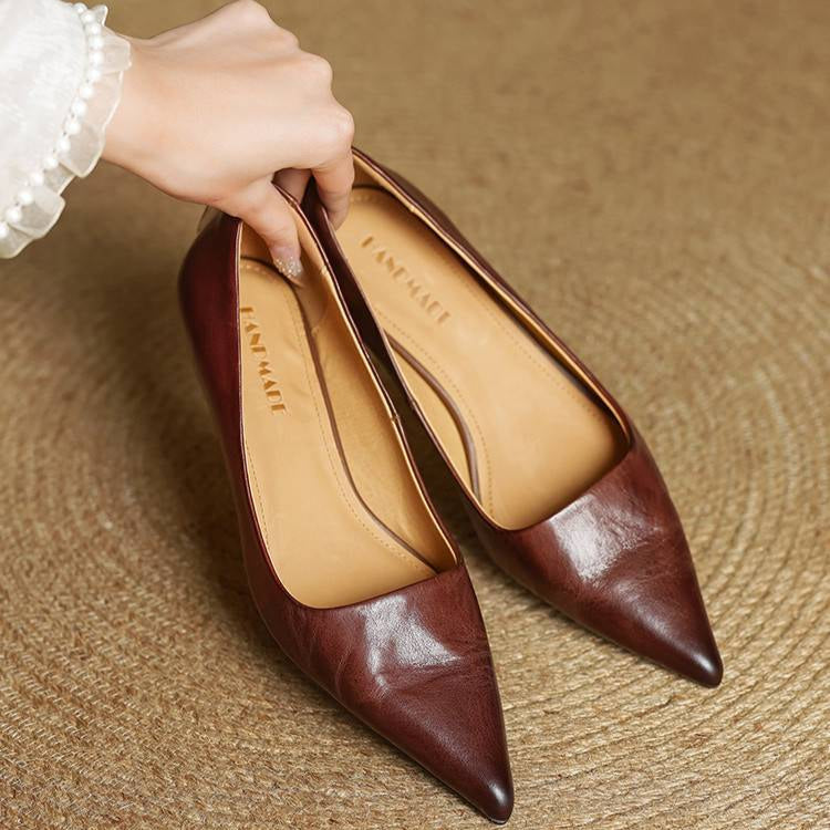 VALERIA | TACONES DE CUERO AUTÉNTICO