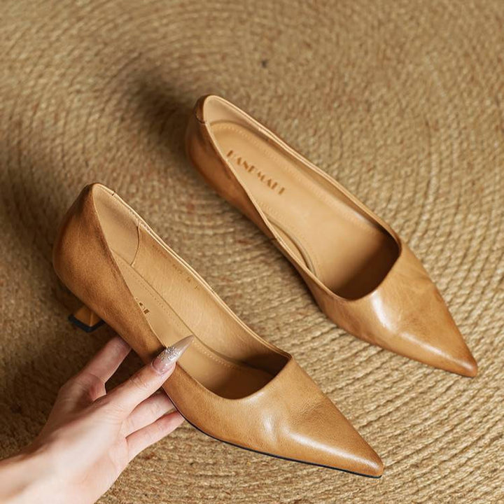 VALERIA | TACONES DE CUERO AUTÉNTICO