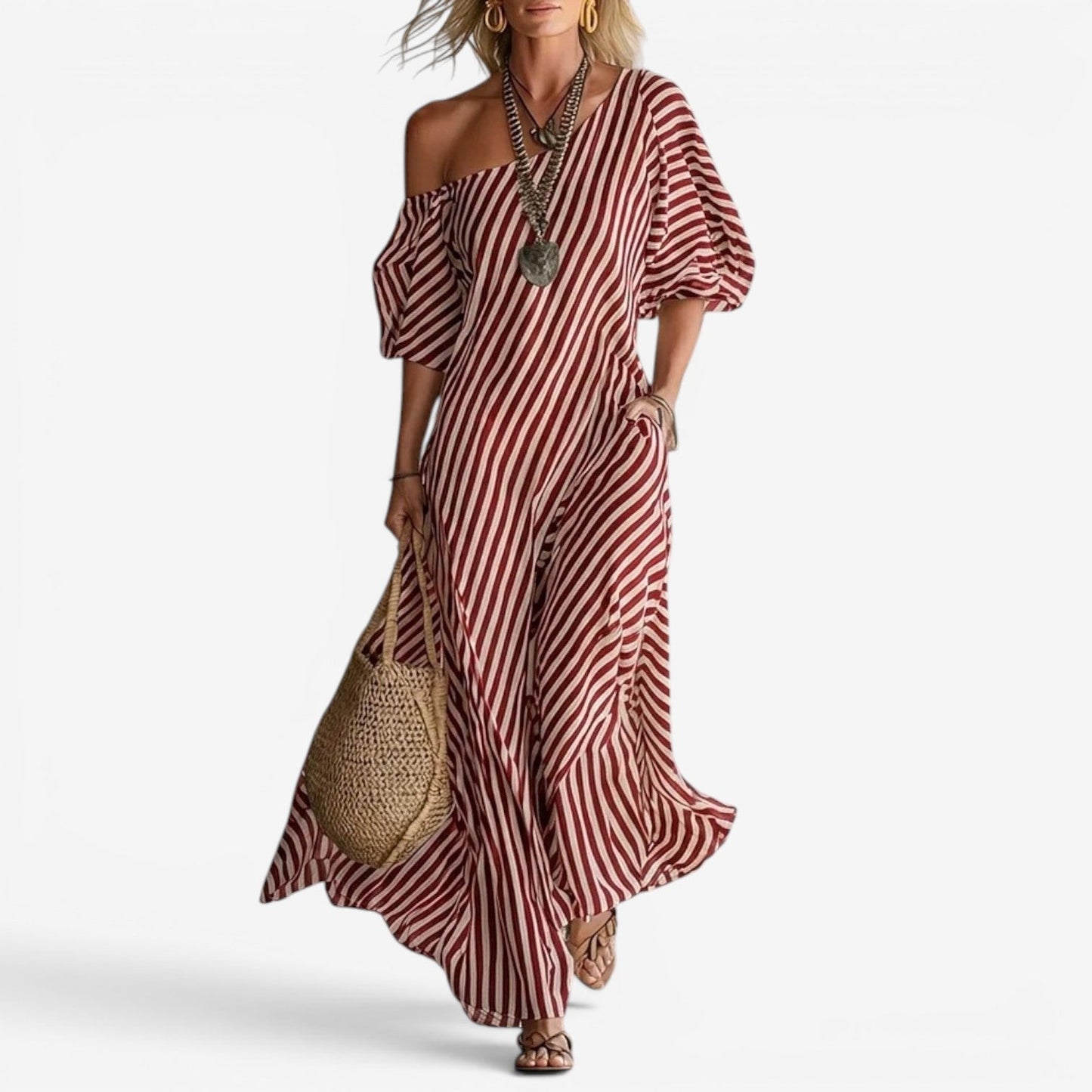 Izzy | Maxi vestito con spalle scoperte