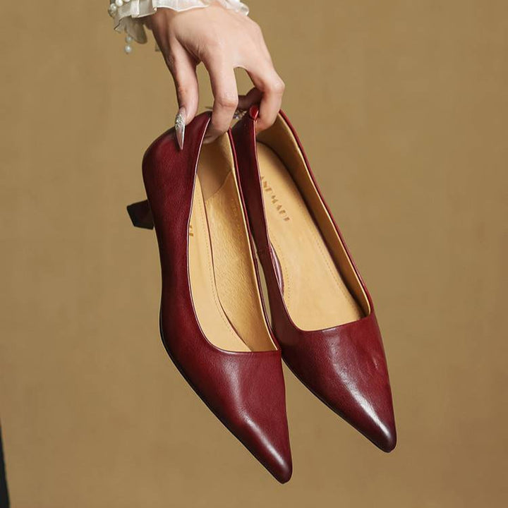 VALERIA | TACONES DE CUERO AUTÉNTICO
