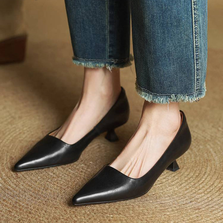 VALERIA | TACONES DE CUERO AUTÉNTICO