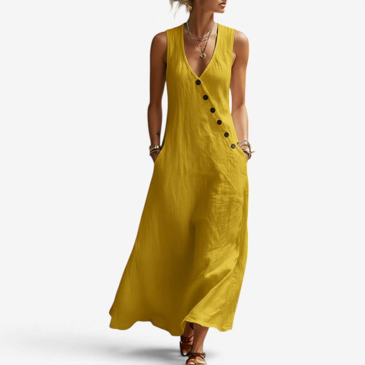 Jannah | Maxi vestito senza maniche