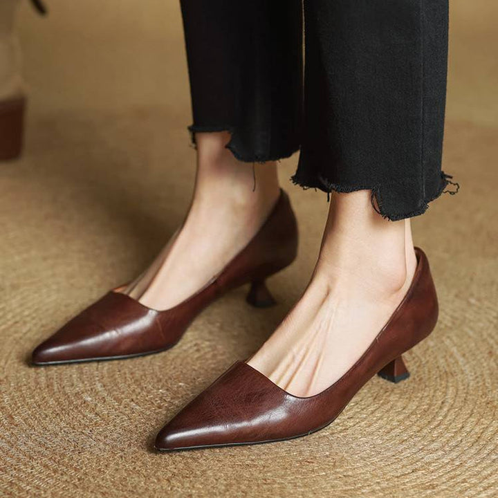 VALERIA | TACONES DE CUERO AUTÉNTICO
