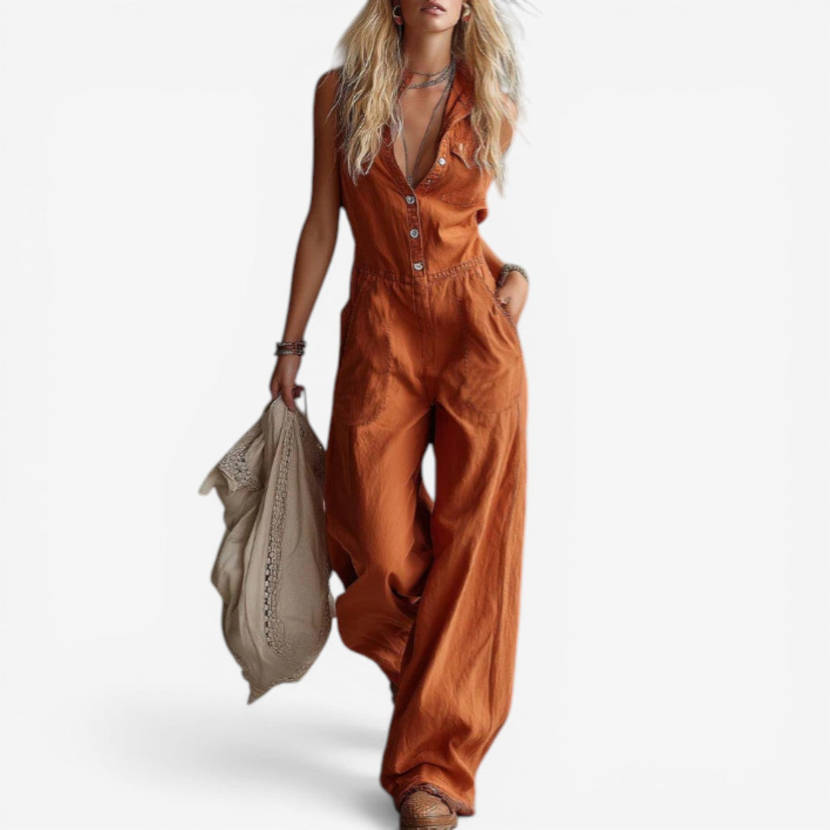 Rowan | Lino Tuta Bottoni Front