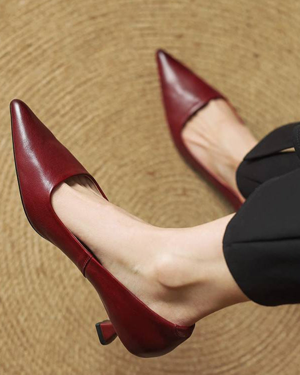 VALERIA | TACONES DE CUERO AUTÉNTICO