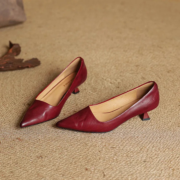 VALERIA | TACONES DE CUERO AUTÉNTICO