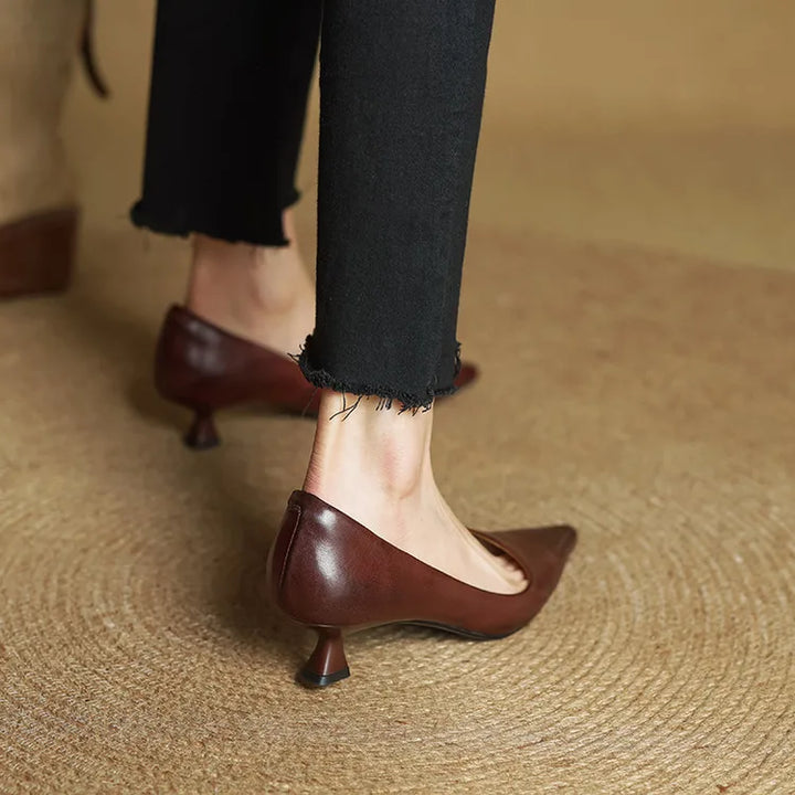 VALERIA | TACONES DE CUERO AUTÉNTICO