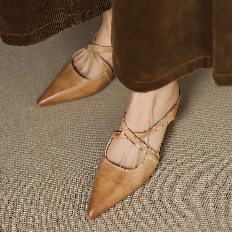 ALMA | ZAPATOS DE TACÓN CUERO AUTÉNTICO