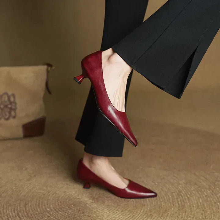 VALERIA | TACONES DE CUERO AUTÉNTICO