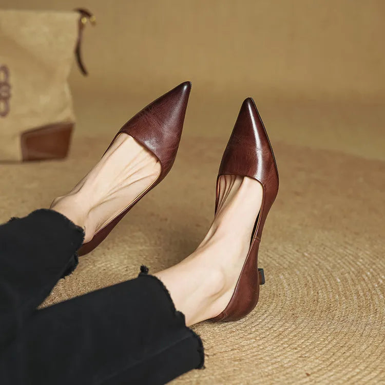 VALERIA | TACONES DE CUERO AUTÉNTICO