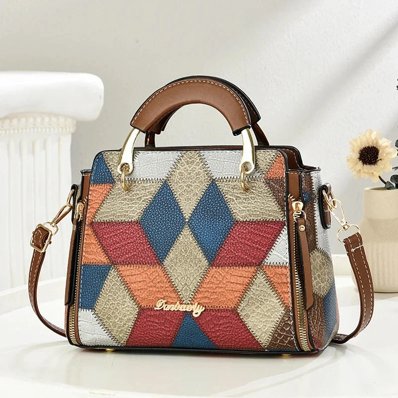 Lunori| Borsa a spalla Mosaico Essenziale