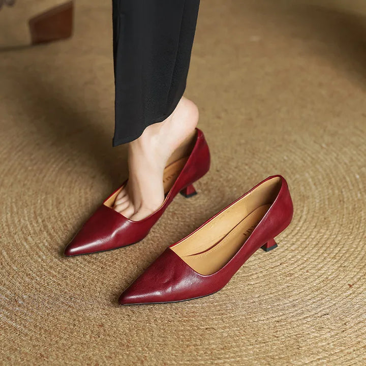 VALERIA | TACONES DE CUERO AUTÉNTICO