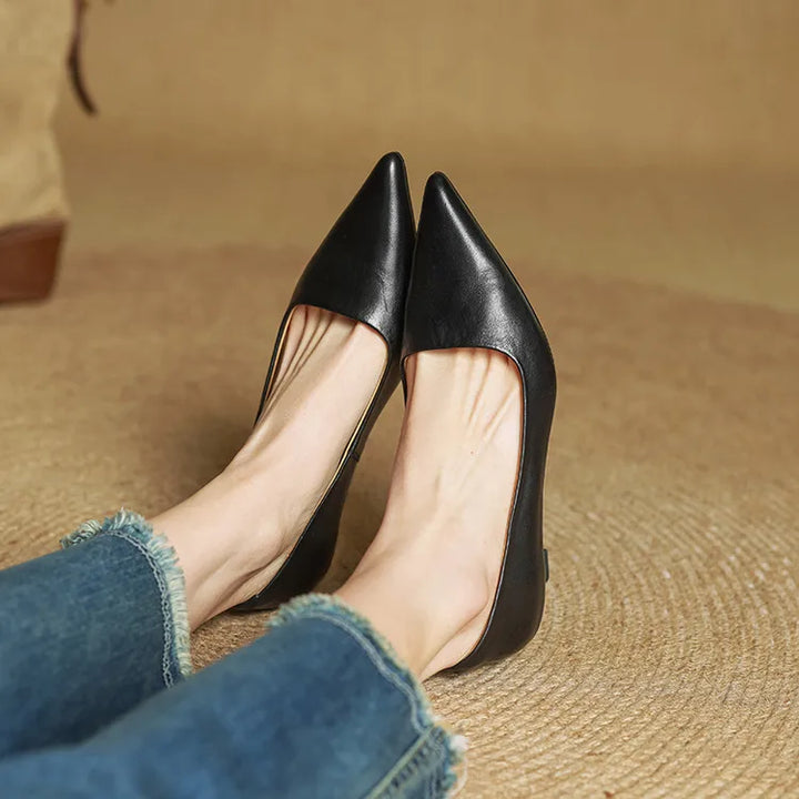 VALERIA | TACONES DE CUERO AUTÉNTICO