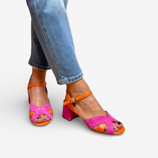 Béatrice Sandali eleganti bicolori