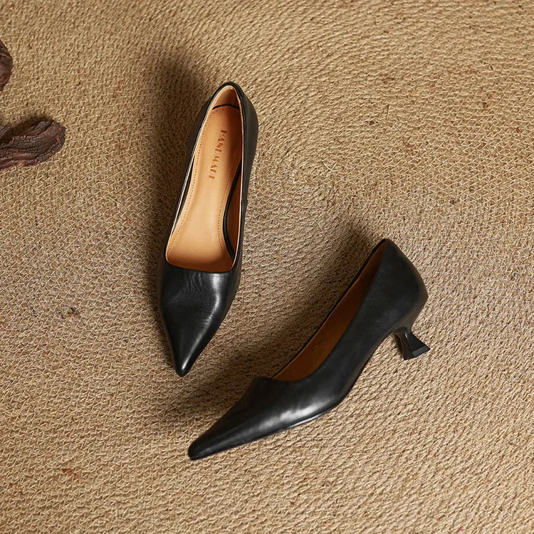 VALERIA | TACONES DE CUERO AUTÉNTICO