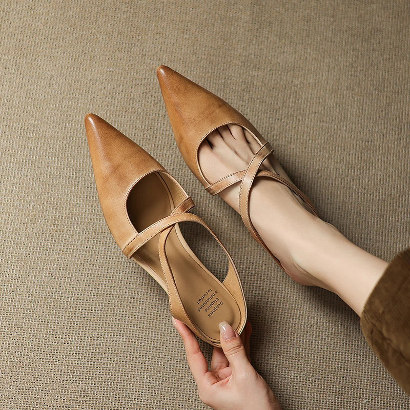 ALMA | ZAPATOS DE TACÓN CUERO AUTÉNTICO