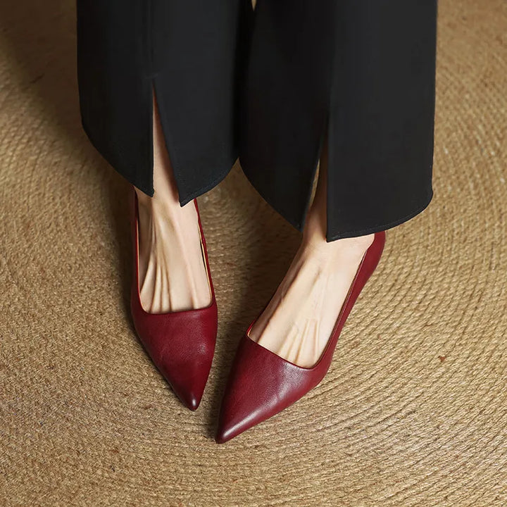 VALERIA | TACONES DE CUERO AUTÉNTICO