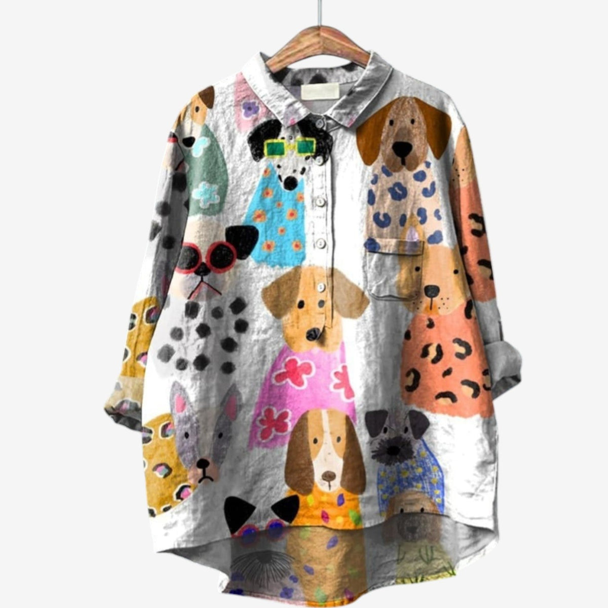Félicie | Camicia con stampa animalier