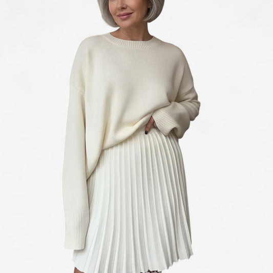 Marie | Completo maglione plissettato